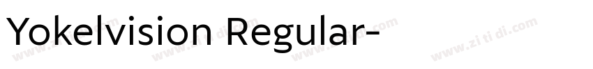 Yokelvision Regular字体转换